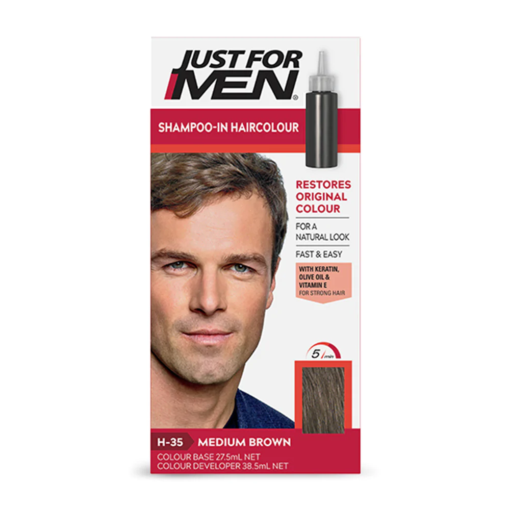 Just for Men Shampoo-In Hair color Medium Brown